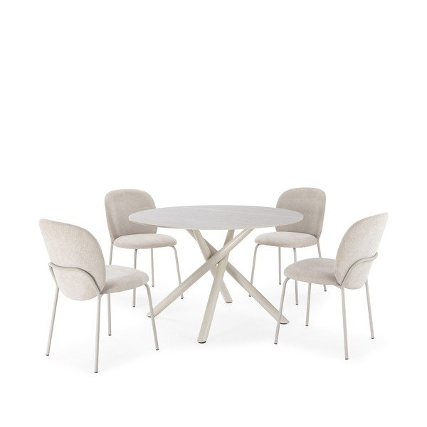 Okrugao blagovaonski stol s keramičkom daskom ø 119,5 cm Talia – Marckeric-image-4