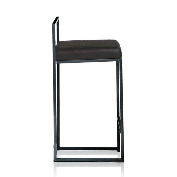 Crna barska stolica od umjetne kože (visine sjedala 65 cm) Dodo – Tomasucci-image-2