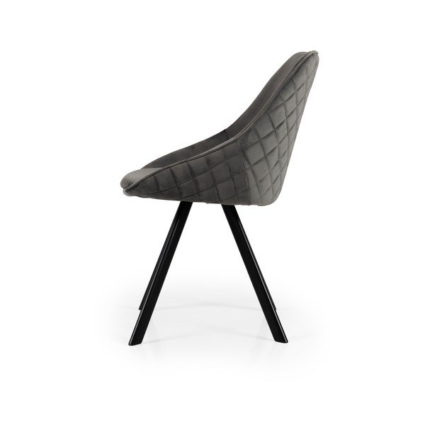 Sive baršunaste blagovaonske stolice u setu 2 kom Ritz – Tenzo-image-3