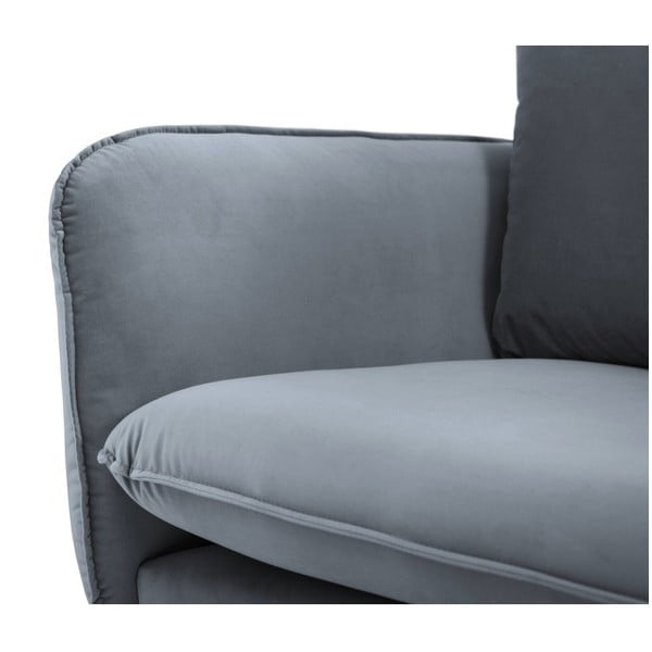 Siva sofa od baršuna Cosmopolitan Design Vienna, 200 cm-image-4