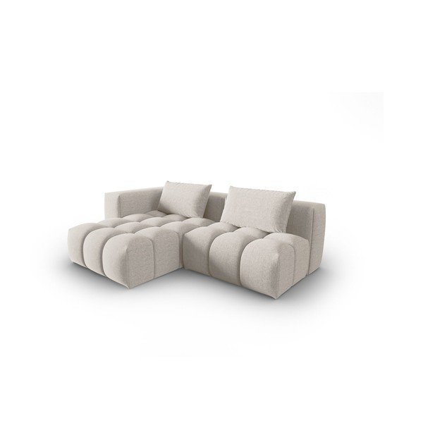 Bež kutna garnitura (s lijevim kutom/s ležaljkom) Verona – Cosmopolitan Design