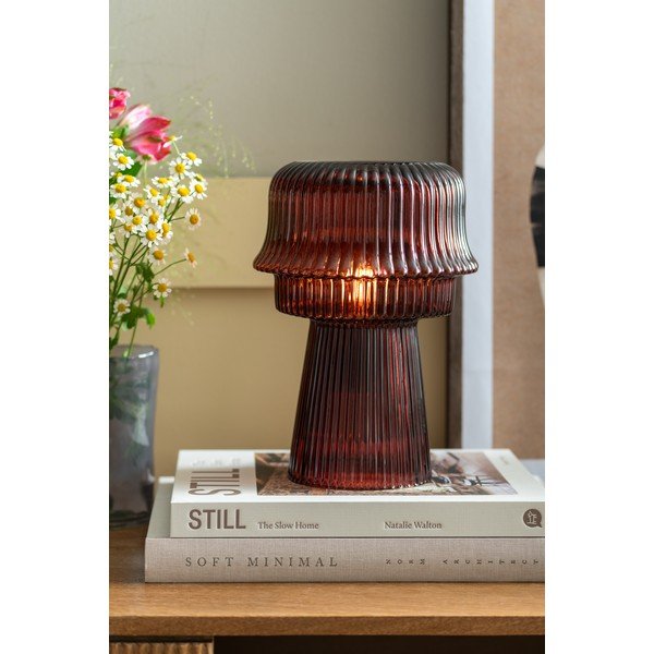 Bordo staklena stolna lampa (visina 26 cm) Cadiz – Leitmotiv-image-1