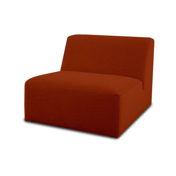 Ciglasta modularna sjedeća garnitura od bouclé tkanine (srednji modul ) Roxy – Scandic-image-1