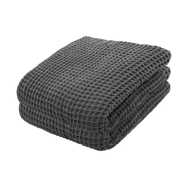 Sivi pamučni pokrivač za krevet Tiseco Home Studio, 250 x 260 cm