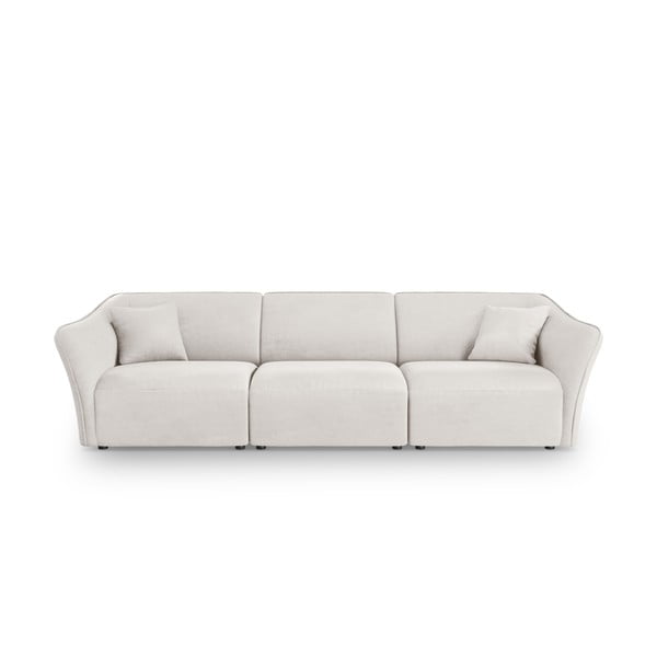 Bijela sofa od bouclé tkanine 292 cm Tokyo – Cosmopolitan Design