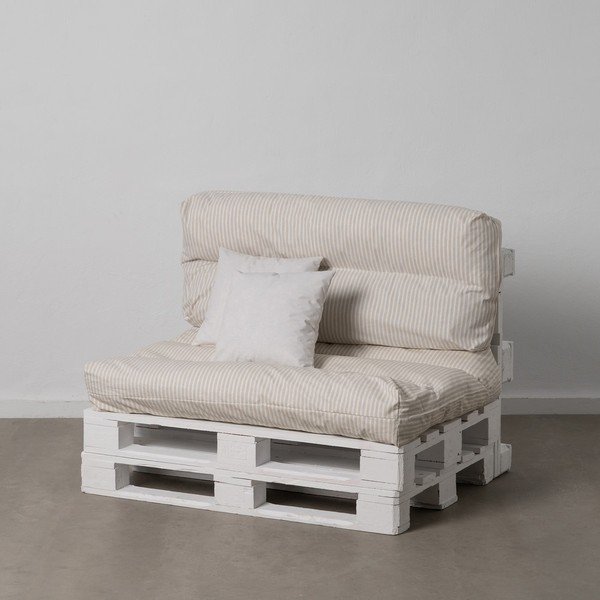 Bijeli/bež vrtni jastuci za sjedenje u setu 4 kom za palete 80x112 cm – Ixia-image-1