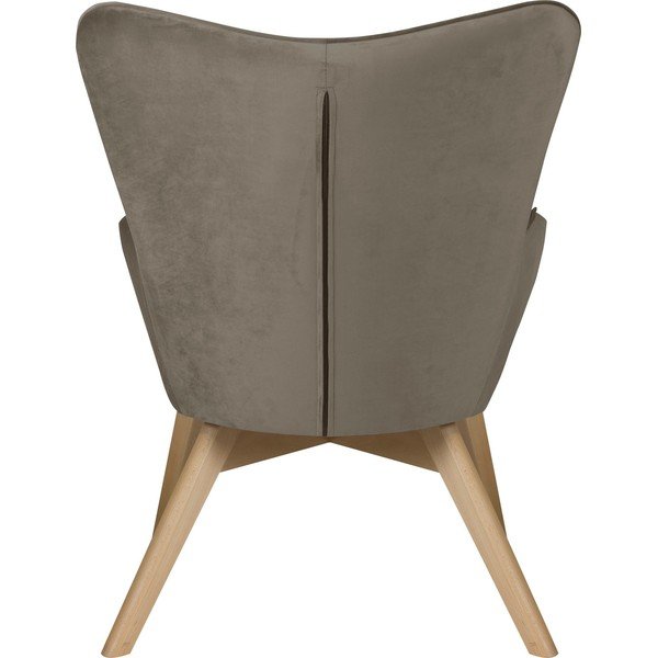 Svjetlo smeđa baršunasta fotelja Niko – Ropez-image-4