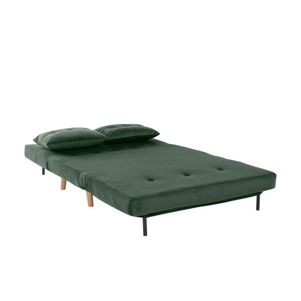 Zelena baršunasta sofa 125 cm Magalli - Støraa-image-4