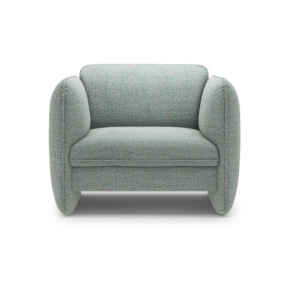 Plava fotelja od šenila Georgia – Micadoni -image-2