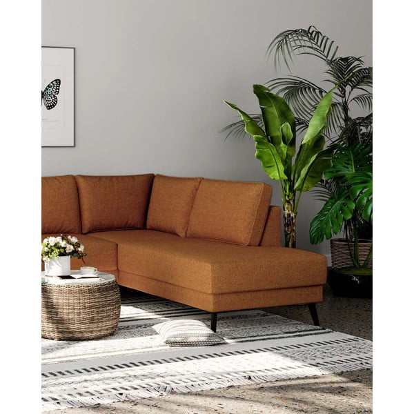 Narančasta kutna garnitura (s desnim kutom) Fynn – Ghado-image-4