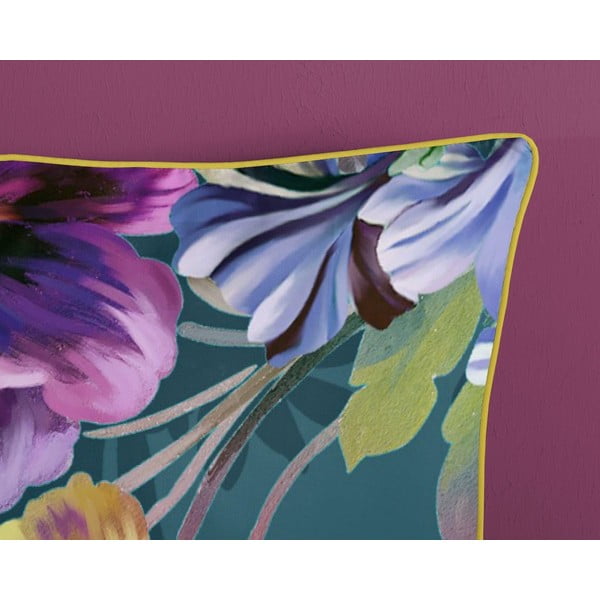 Kerozin plava posteljina od organskog pamuka Descanso Sunflower, 140 x 200 cm-image-3