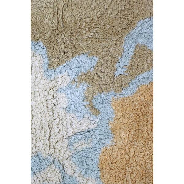 Plavi/bež periv/ručno rađen pamučan dječji tepih za igru 70x100 cm Mini Worldmap – Lorena Canals-image-1
