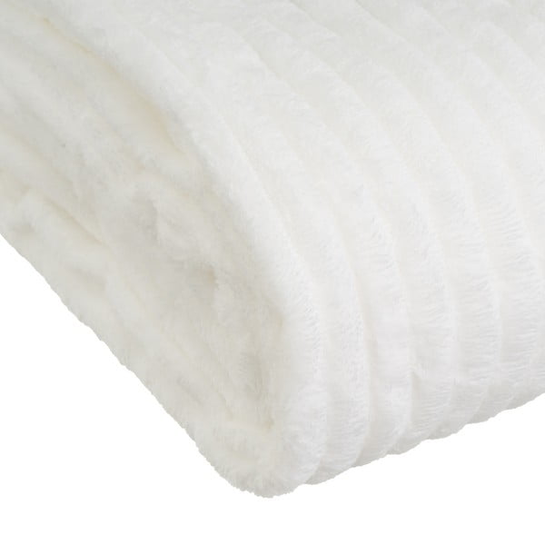 Bijela deka od mikropliša 130x160 cm Fur Velvet – Casa Selección-image-3