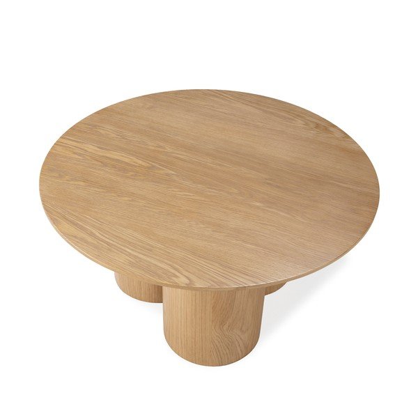 Okrugao stolić za kavu u dekoru hrasta u prirodnoj boji ø 80 cm Lua – MOME-image-4