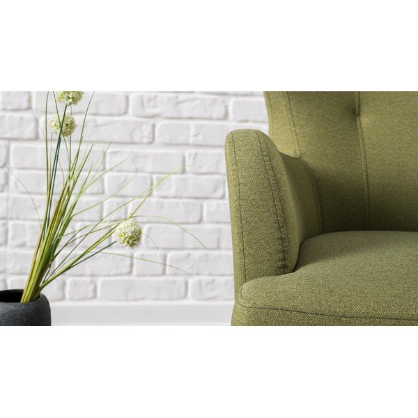 Maslinasto zelena fotelja Balcab Home Jane-image-4