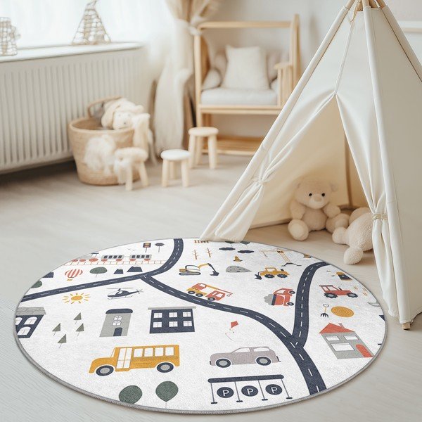 Periv dječji tepih za igru ø150 cm World Around Me – Mila Home-image-2