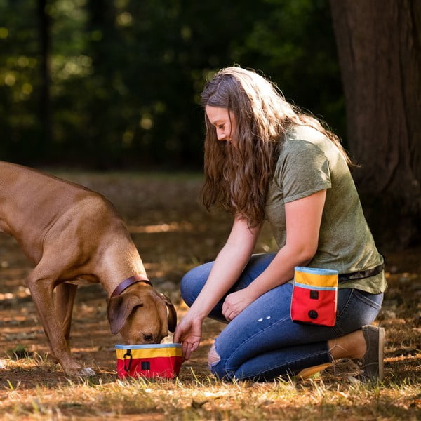 Tekstilna sklopiva putna posuda ø 18 cm Sunrise - P.L.A.Y.-image-1