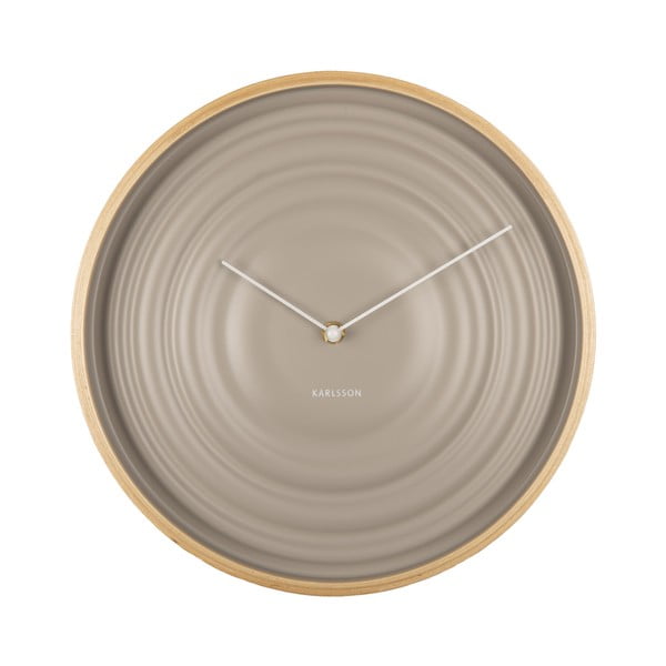 Bež zidni sat Karlsson Ribble, ø 31 cm