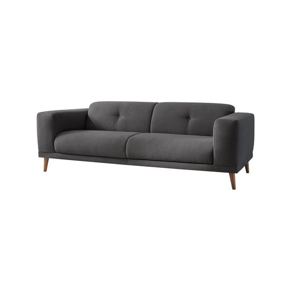 Tamno siva sofa s tabureom Bobochic Paris Luna-image-3