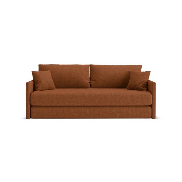 Sklopiva sofa od šenila boja terakote 209 cm Shannon – Cosmopolitan Design
