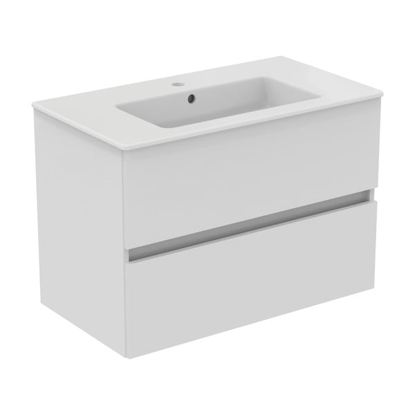 Bijeli zidni ormarić za ispod umivaonika 80x55 cm Eurovit+ – Ideal Standard-image-3