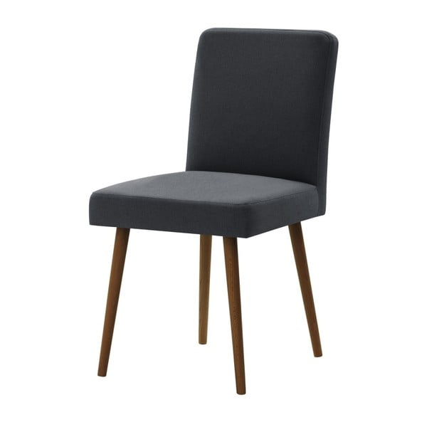 Antracit siva stolica s tamnosmeđim nogama od bukve Ted Lapidus Maison Fragrance
