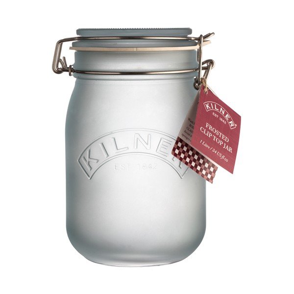 Mliječno plava čaša s Kilner kopčom, 1 l-image-1