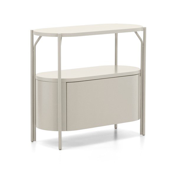 Bijeli ormarić za ispod umivaonika 90x81 cm Arely – Kave Home-image-2