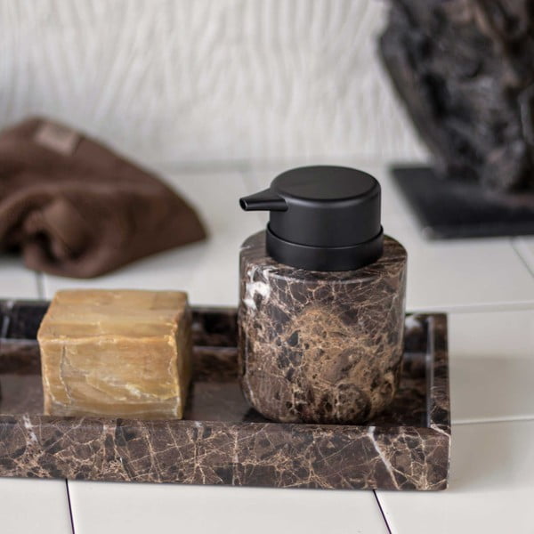 Smeđi mramorni dozator sapuna 200 ml Marble - Mette Ditmer Denmark-image-1