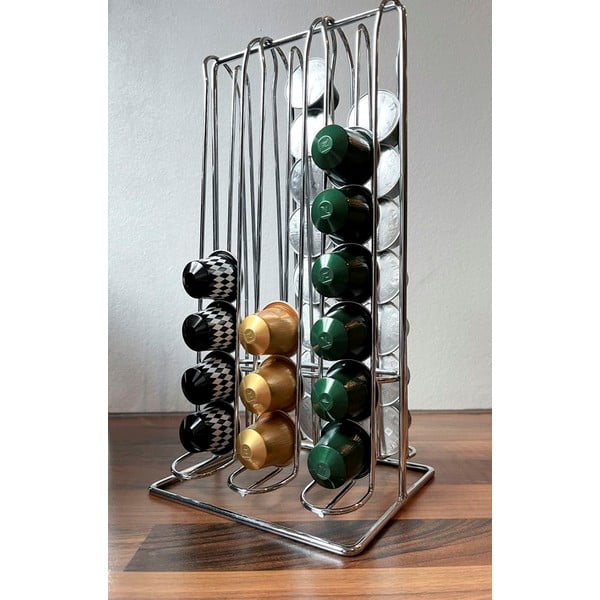 Stalak za kapsule kave u srebrnoj boji – Household Pleasure-image-1