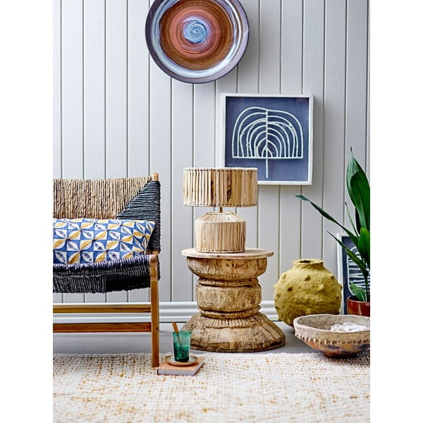 Crno-smeđa stolica s pletivom Grant - Bloomingville-image-1