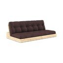 Tamno smeđa sklopiva sofa 196 cm Base – Karup Design