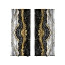 Zavjese u crno-zlatnoj boji u setu od 2 kom 140x260 cm - Mila Home