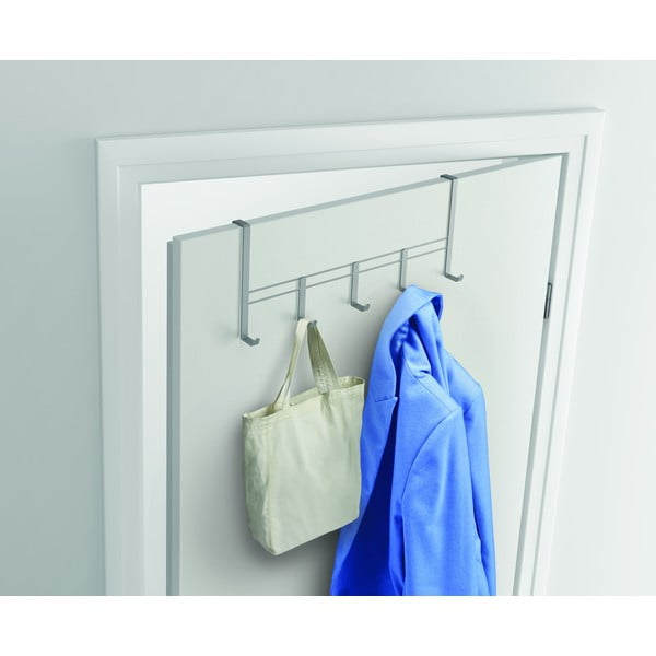 Metalna vješalica za vrata srebrne boje 38 cm - Metaltex-image-1