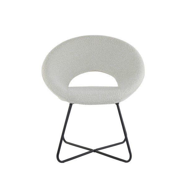 Bijela fotelja od bouclé tkanine Antony – Light & Living-image-4