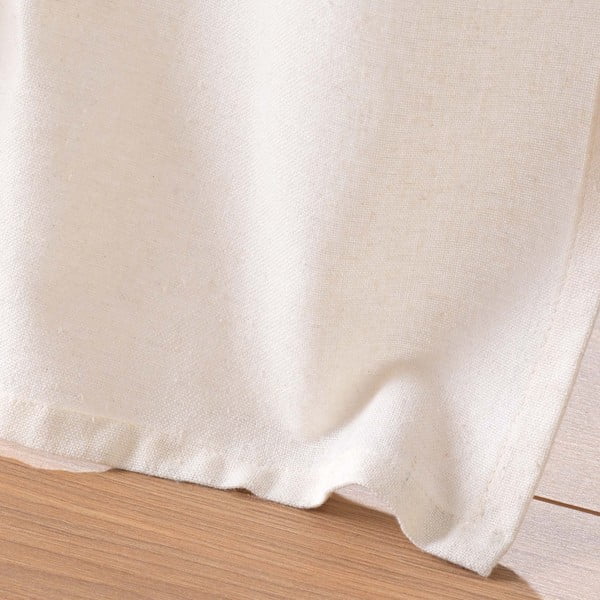 Bijela/smeđa zavjesa od mješavine jute 140x240 cm Cirrus – douceur d'intérieur-image-4