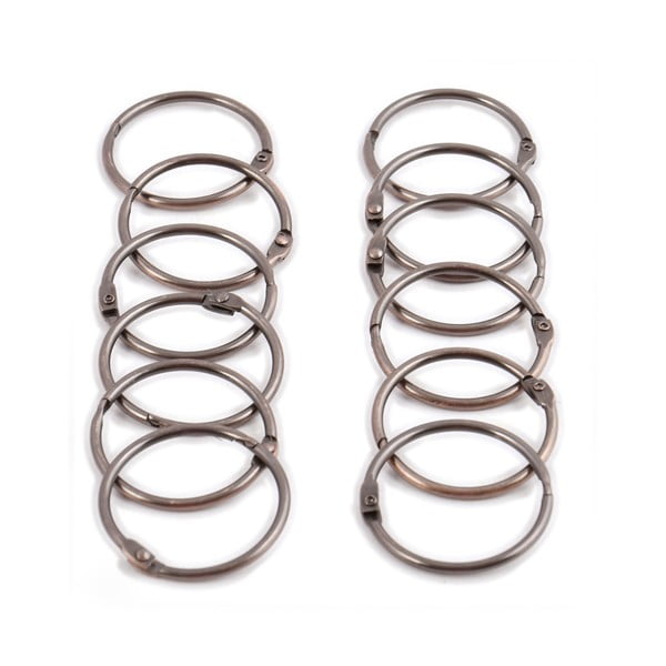 Prstenovi za zavjese za tuš u setu 12 kom u bakrenoj boji Ringo Small – Spirella-image-3