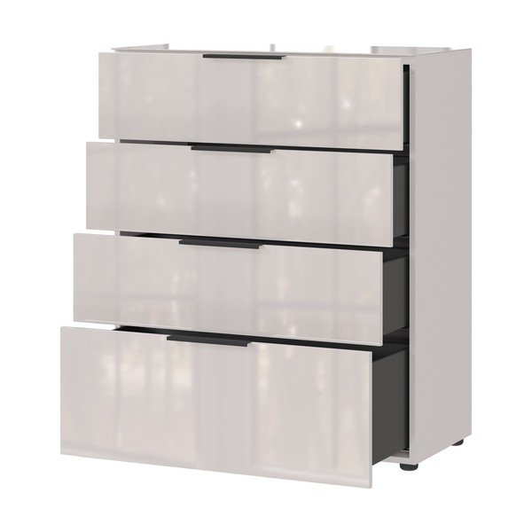 Krem visoka komoda 83x102 cm Oakland – Germania-image-3