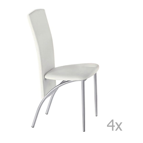 Set od 4 bijele stolice za blagovanje Støraa Nevada