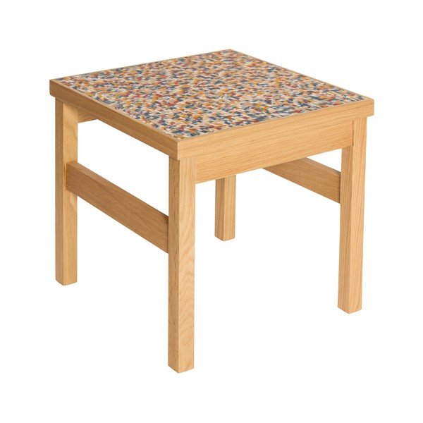 Pomoćni stol u dekoru hrasta 40x40 cm Confetti – Hübsch-image-4