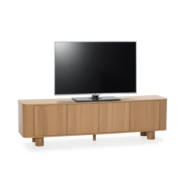TV komoda u dekoru hrasta u prirodnoj boji 180x50,5x40 cm Padoc – MOME-image-4