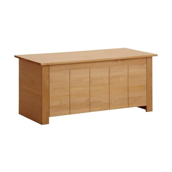 Škrinja od masivnog bora u prirodnoj boji 100x45 cm Bertram – Støraa-image-1