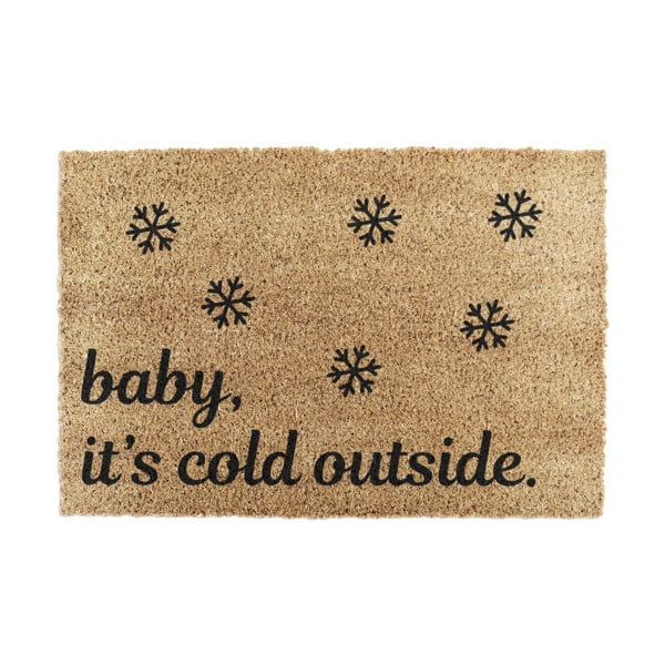 Otirač s božićnim motivom od kokosovih vlakana 40x60 cm Baby It's Cold Outside – Artsy Doormats