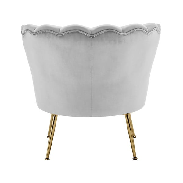 Svijetlo siva baršunasti fotelja Kelsey – Støraa-image-3