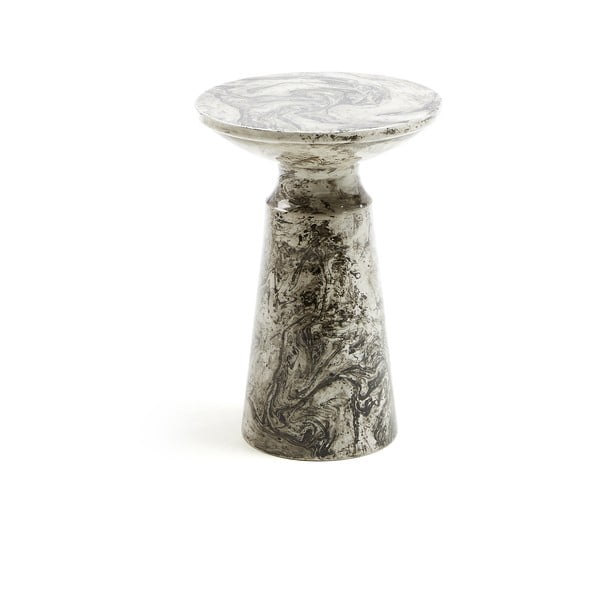 Sivi pomoćni stolić Kave Home Goldman Kesbury, visina 46 cm