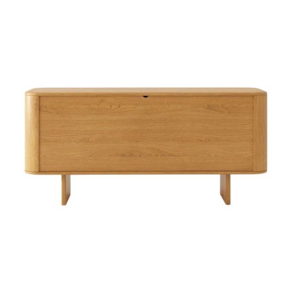 Komoda od punog hrasta u prirodnoj boji 160x76x45 cm Charlotte – Micadoni -image-3