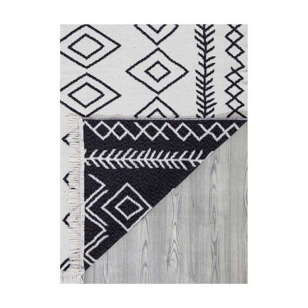 Bijelo-crni pamučni tepih Oyo home Duo, 60 x 100 cm-image-4