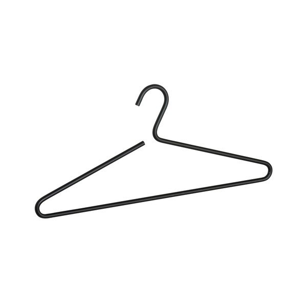 Aluminijska vješalica za odjeću u crnoj boji Wenko Lux-image-1
