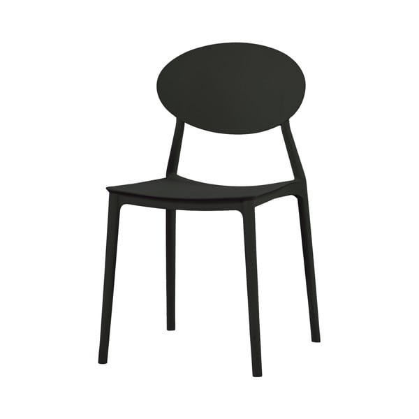 Crna stolica za blagovanje Evergreen House Simple