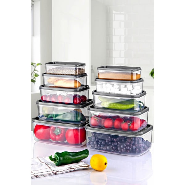 Posude za namirnice u setu 10 kom za čuvanje hrane – Hermia-image-1